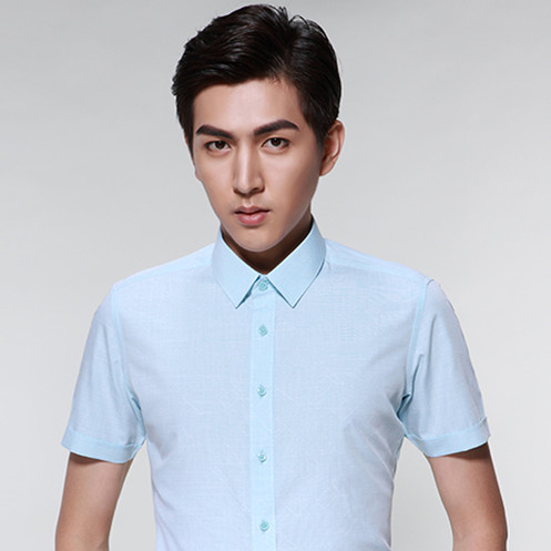 男款商務短袖襯衣