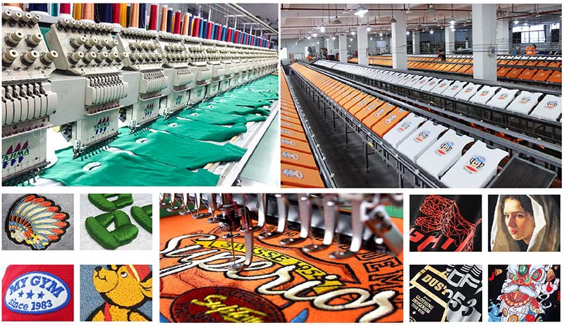 T恤LOGO圖案印繡工藝有哪些呢